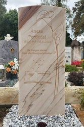 Grabstein Marmor - Gravur 