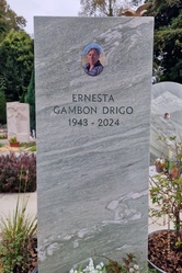 Grabstein Verde Alpi  - Porzellanfoto