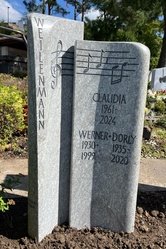 Grabstein Zweiteilig (Umgestaltet)
