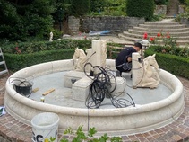 Restaurierung Barock Springbrunnen Rüschlikon
